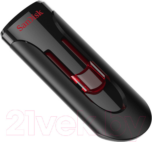 Изображение товара USB flash накопитель SanDisk Cruzer Glide 64GB Black (SDCZ600-064G-G35)