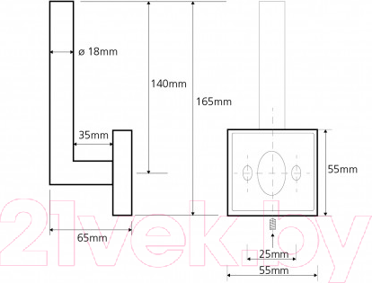 Изображение товара Держатель для туалетной бумаги Bemeta 132112032