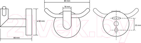 Изображение товара Крючок для ванной Bemeta 104206032