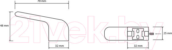 Изображение товара Крючок для ванной Bemeta 102306172