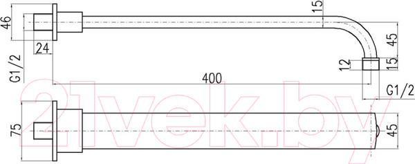 Изображение товара Душевой кронштейн Slezak RAV MD0701