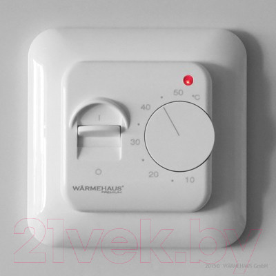 Изображение товара Терморегулятор для теплого пола Warmehaus WH 100 (белый)