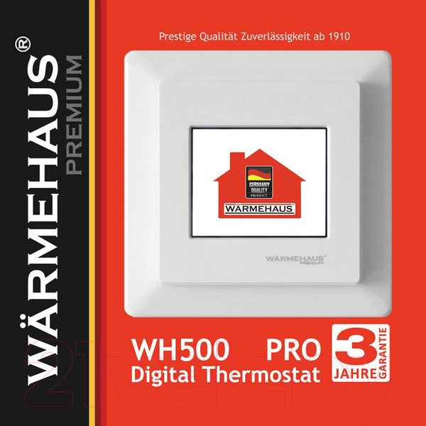 Изображение товара Терморегулятор для теплого пола Warmehaus WH Pro 500 (белый)