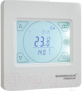 Изображение товара Терморегулятор для теплого пола Warmehaus TouchScreen WH 92 (белый)