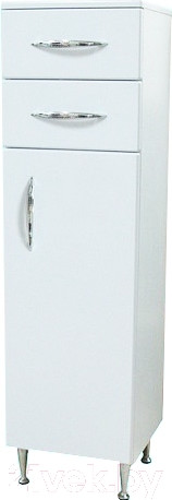 Изображение товара Шкаф-полупенал для ванной СанитаМебель Камелия-42 Д2 (белый, правый)