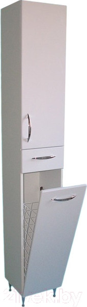 Изображение товара Шкаф-пенал для ванной СанитаМебель Камелия-53к Д2 (белый, правый)