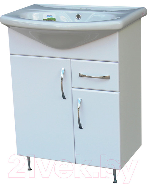 Изображение товара Тумба под умывальник СанитаМебель Камелия-65.21 Д2 (белый)