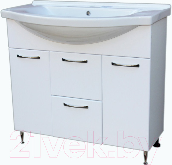 Изображение товара Тумба под умывальник СанитаМебель Камелия-69.51к Д2 (белый)