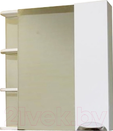 Изображение товара Шкаф с зеркалом для ванной СанитаМебель Камелия-12.70 Д3 (правый, белый)