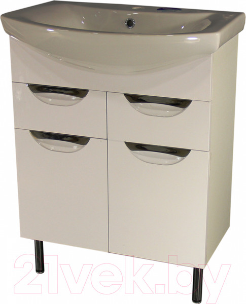 Изображение товара Тумба под умывальник СанитаМебель Эмили-601.650 (белый)
