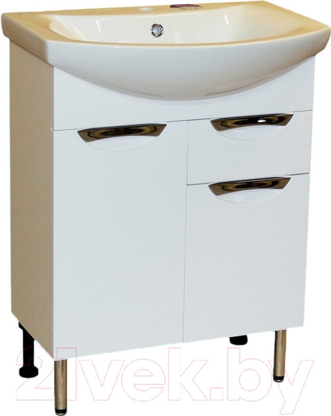 Изображение товара Тумба под умывальник СанитаМебель Камелия-65.31 Д3 (белый)