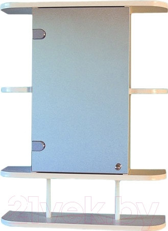 Изображение товара Шкаф с зеркалом для ванной СанитаМебель Камелия-03.54п (левый, белый)