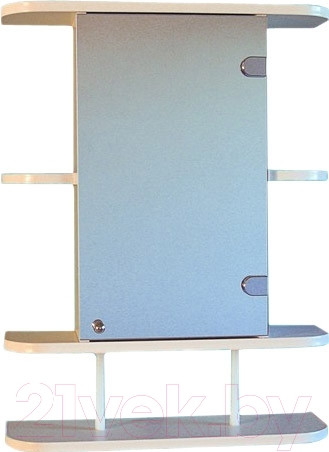 Изображение товара Шкаф с зеркалом для ванной СанитаМебель Камелия-03.54п (правый, белый)