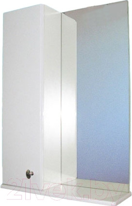 Изображение товара Шкаф с зеркалом для ванной СанитаМебель Камелия-11.50 Д2 (левый, белый)