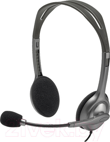 Изображение товара Наушники-гарнитура Logitech Stereo Headset H111 981-000593 / 981-000594