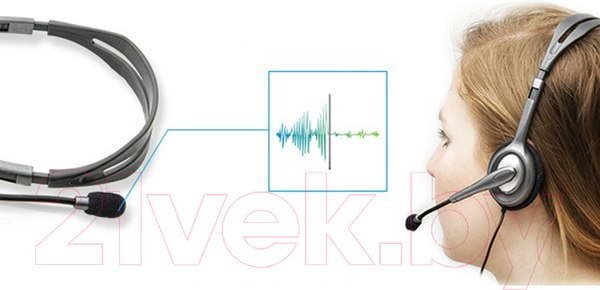 Изображение товара Наушники-гарнитура Logitech Stereo Headset H111 981-000593 / 981-000594