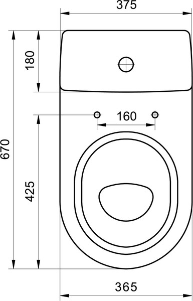 Изображение товара Унитаз напольный Santeri Визит Стандарт 1P4053S0000BF