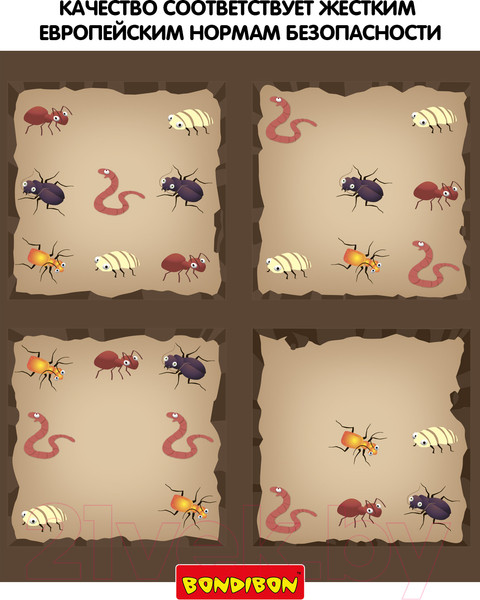 Изображение товара Игра-головоломка Bondibon Деловые жуки ВВ0885