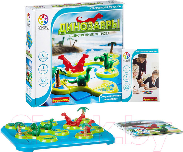 Изображение товара Игра-головоломка Bondibon Динозавры. Таинственные острова ВВ1883