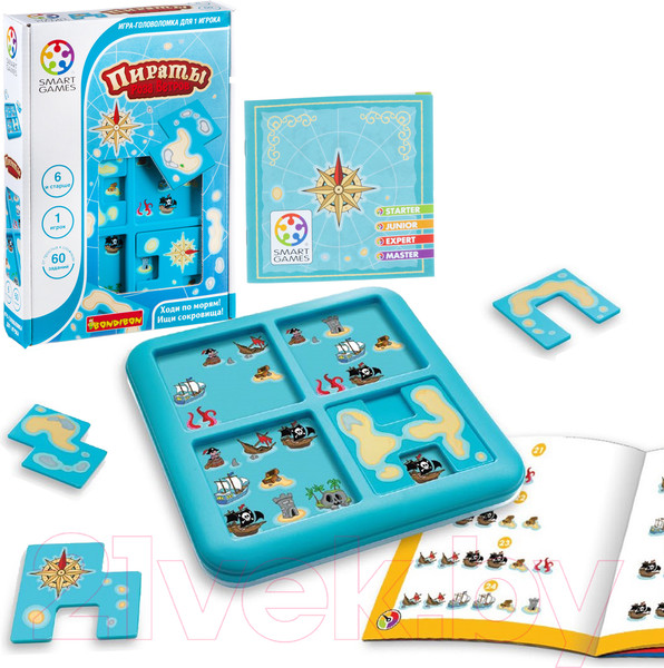 Изображение товара Игра-головоломка Bondibon Пираты. Роза ветров ВВ1885