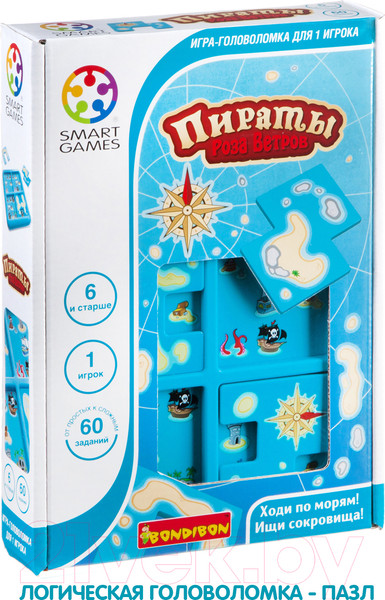 Изображение товара Игра-головоломка Bondibon Пираты. Роза ветров ВВ1885