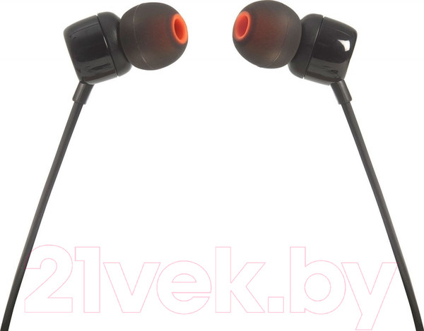 Изображение товара Наушники-гарнитура JBL Tune 110 / JBLT110BLK (черный)