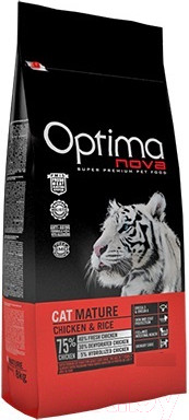 Изображение товара Сухой корм для кошек Optimanova Mature Chicken & Rice (8кг)