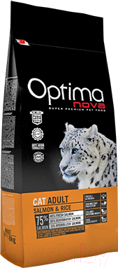 Изображение товара Сухой корм для кошек Optimanova Adult Salmon & Rice (2кг)