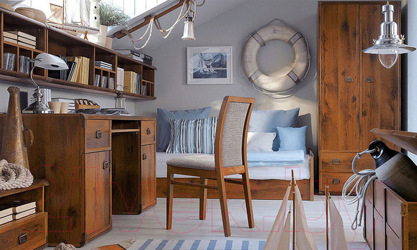 Изображение товара Компьютерный стол Black Red White Индиана JBIU 2d2s (дуб саттер)