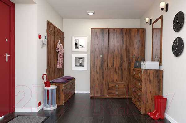 Изображение товара Компьютерный стол Black Red White Индиана JBIU 2d2s (дуб саттер)