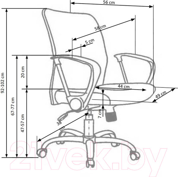 Изображение товара Кресло офисное Halmar Tony (черный)