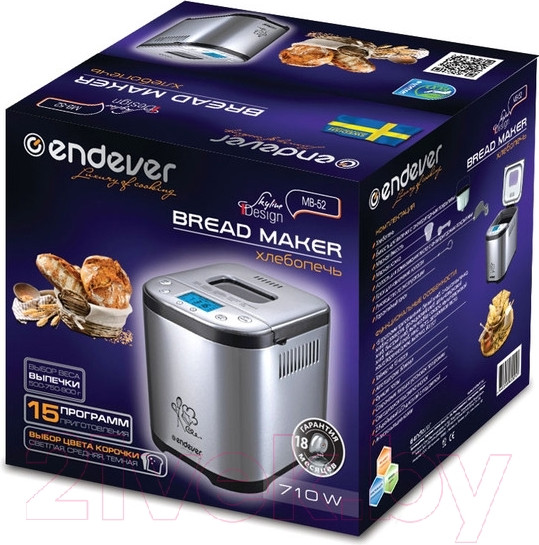 Изображение товара Хлебопечка Endever Skyline MB-52 (сталь)