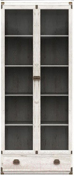 Изображение товара Шкаф с витриной Black Red White Индиана JWIT 2d1s (сосна каньон)