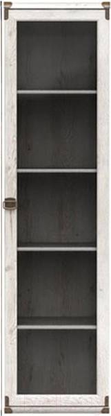 Изображение товара Шкаф-пенал с витриной Black Red White Индиана JWIT 1d (сосна каньон)