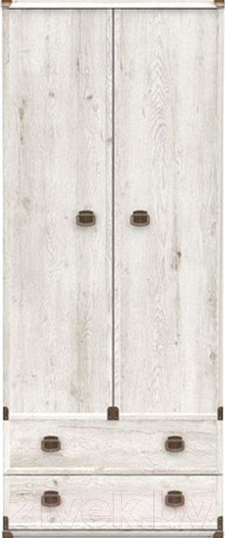 Изображение товара Шкаф Black Red White Индиана JSZF 2d2s (с полками, сосна каньон)