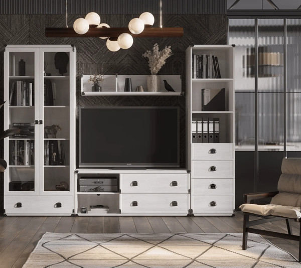 Изображение товара Стеллаж Black Red White Индиана JREG 4so/50 (сосна каньон)