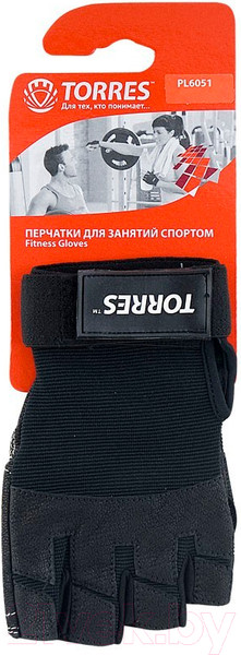 Изображение товара Перчатки для пауэрлифтинга Torres PL6051XL (XL)