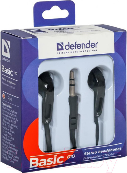 Изображение товара Наушники Defender Basic 610 / 63610 (черный)