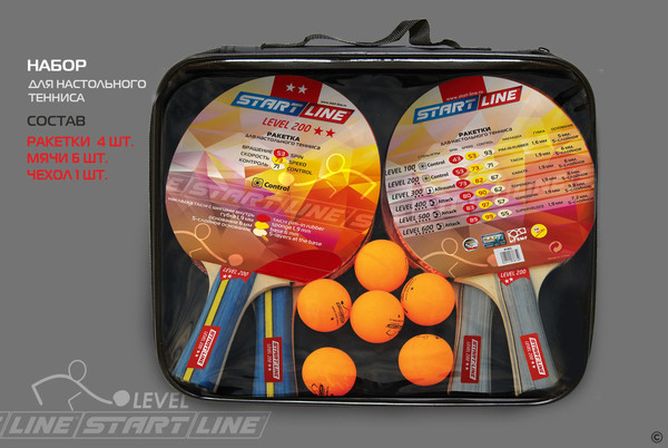 Изображение товара Набор для настольного тенниса Start Line 61-453-1 / level 200