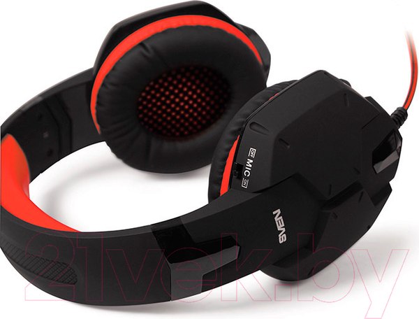 Изображение товара Наушники-гарнитура Sven AP-G988MV (черный/красный)