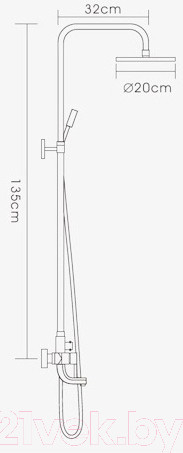 Изображение товара Душевая система со смесителем Frap F2418