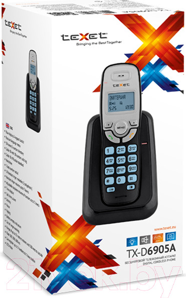 Изображение товара Беспроводной телефон Texet TX-D6905A (черный)