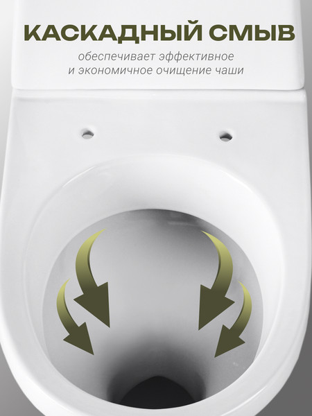 Изображение товара Унитаз напольный Santeri Прайм 1P2054S0000BF