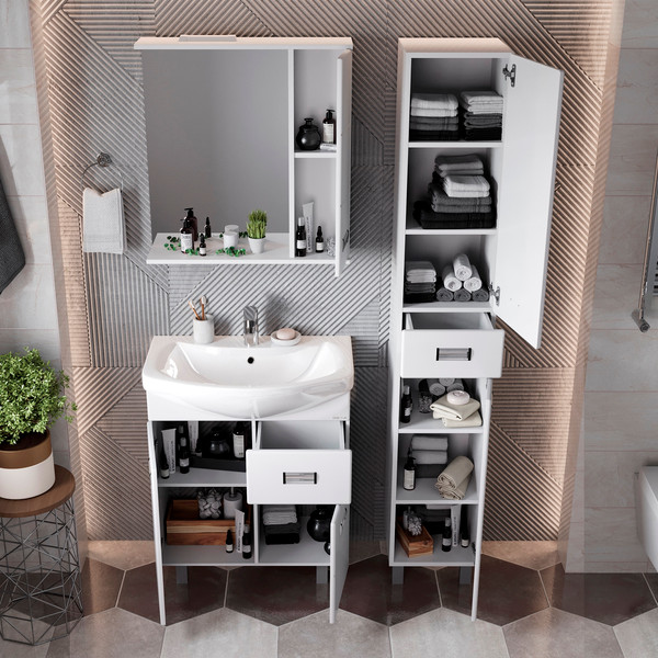 Изображение товара Шкаф с зеркалом для ванной Onika Балтика 67.02 (206701)