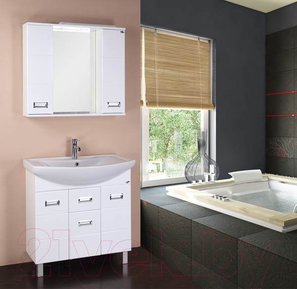 Изображение товара Шкаф с зеркалом для ванной Onika Балтика 80.01 (208024)