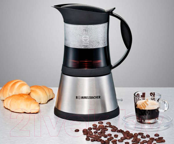 Изображение товара Гейзерная электрокофеварка Rommelsbacher EKO 376/G