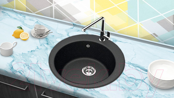 Изображение товара Мойка кухонная Berge BR-5100 (черный)