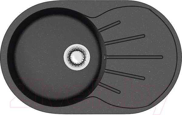 Изображение товара Мойка кухонная Berge BR-7501 (черный)