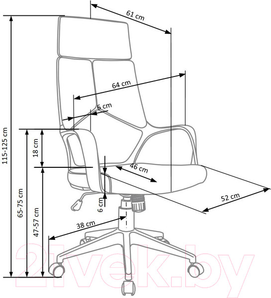 Изображение товара Кресло офисное Halmar Voyager (голубой)