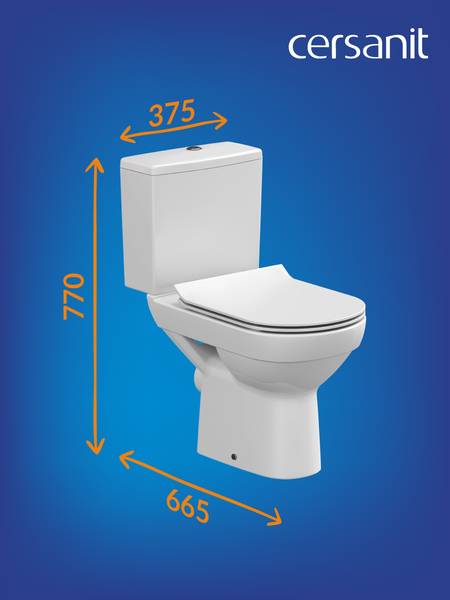 Изображение товара Унитаз напольный Cersanit City Clean On (S-KO-CIT011-3/5-COn-S-DL-w)